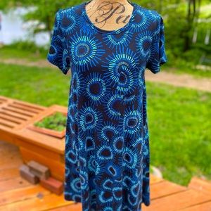 Colorful LuLaRoe Print Dress XS EUC